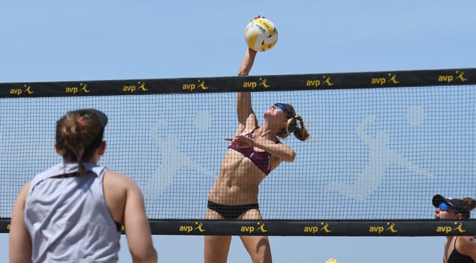Local top beach volleyball players hit AVP Huntington Beach Open