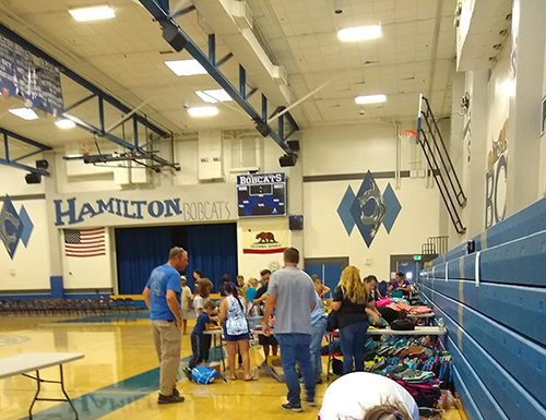 From the Heart gives away backpacks and school supplies