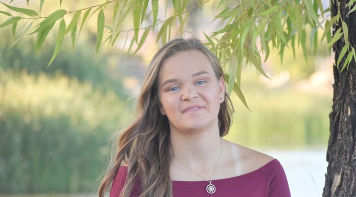 Lydia Adams receives Student of the Month and Homecoming Princess