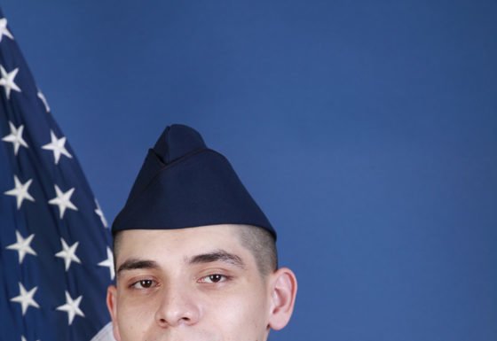 Two graduate U.S. Air Force basic training