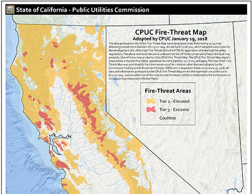 Power off for wildfire safety