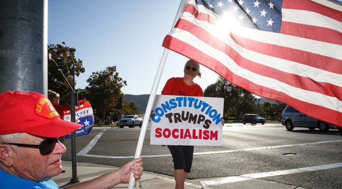 Trump supporters gather at Temecula Duck Pond rally