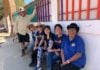 Hemet Sunset Rotary paints a mural at a Rosarito elementary school