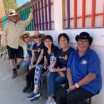 Hemet Sunset Rotary paints a mural at a Rosarito elementary school
