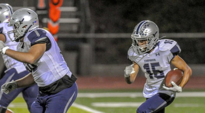 HS Football: Chaparral stays undefeated as Southwestern League action gets underway