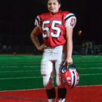 Female football player is crowned homecoming queen at Elsinore High School