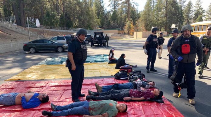 Hemet sheriffs conduct mass casualty drill at Idyllwild School