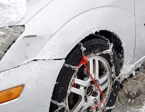 Tire chains a necessity for those living in mountain communities