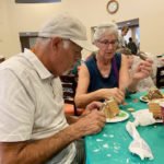 FountainGlen residents and CHS Interact club decorate gingerbread houses