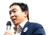 Andrew Yang having fun, but Democrat’s message is serious