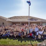 Dozens turn out to help landscape new home for veteran