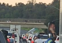 Child killed, another seriously injured in collision on Interstate 215