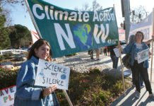 RivCo waste department to provide an introduction to climate change class Climate change protesters