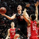 UNLV hands No. 4 San Diego State its first loss, 66-63