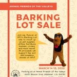 AFV to hold Barking Lot Sale this weekend flyer