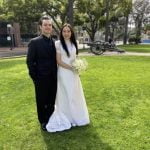 Couple elopes amid a whirlwind of circumstances