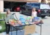 Murrieta girls set up take-what-you-need food table in neighborhood