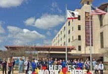 Local company lifts the spirits of hospital workers with ‘Heroes’ signs