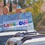 Elementary school teacher invites students to drive by, say hi