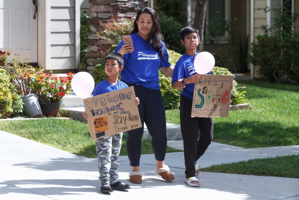 PHOTOS Ysabel Elementary teachers parade for their students