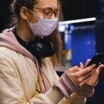 woman in mask