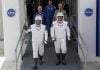 2 U.S. astronauts arrive at launch pad for SpaceX launch