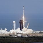 SpaceX rocket ship blasts off into orbit with 2 Americans