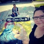 ‘We can do it’ – Rosie the Riveter chalk art sends message of hope