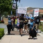 Peaceful demonstrators take to streets of downtown Lake Elsinore to protest death of George Floyd