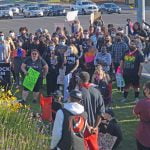 Protesters rally in Murrieta on Saturday