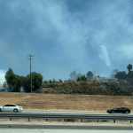  Spot fire stopped by construction crew on 15 Freeway