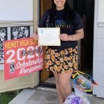 Soroptimists deliver scholarships to 4 local seniors