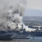 Regulators say San Diego ship fire smoke not a health risk