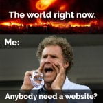 Anybody need a website?
