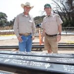 Santa Rosa Plateau Ecological Reserve raises signed steel beams for new outdoor pavilion