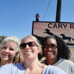 Women repaint road signs