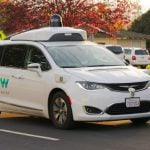 Waymo Chrysler Pacifica Hybrid undergoing testing in the San Francisco Bay Area