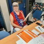 Poll workers assist voters in Anza