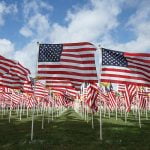 1,400 flags fly in honor of veterans and heroes