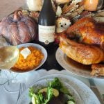 The Vineyard Rose Restaurant features Thanksgiving brunch and dinner, also holiday curbside carry out