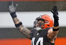 Former Heritage Patriot Sione Takitaki revs up Cleveland Browns defense