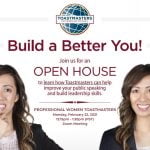 Professional women toastmasters hosts virtual open house