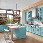 Try these 5 on-trend cabinet stylings for colorful kitchen design