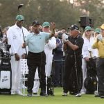 With a wave and smile, Lee Elder helps open the Masters