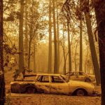 California’s largest fire burns homes as blazes scorch West