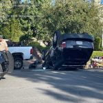 Driver rescued from early morning rollover
