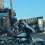 BREAKING: A semi-truck and trailer have flipped on northbound I-15