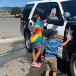 Sheriffs visit AYSO car wash fundraiser