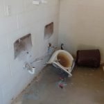 Vandals destroy Minor Park restrooms
