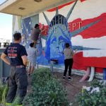 MSJC Art Students Refresh 9/11 Mural at Hemet Fire Station
